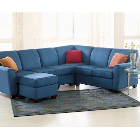 Fabric Contemporary Sectional